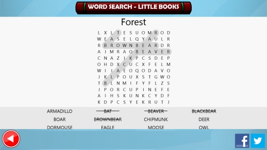 Word Search - Little Books- Game