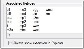 XMPlay-audio player-file formats