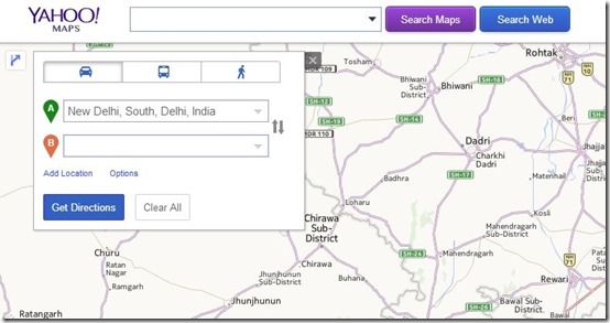 Yahoo Maps