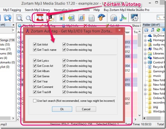 Zortam Mp3 Media Studio - zortam autotag