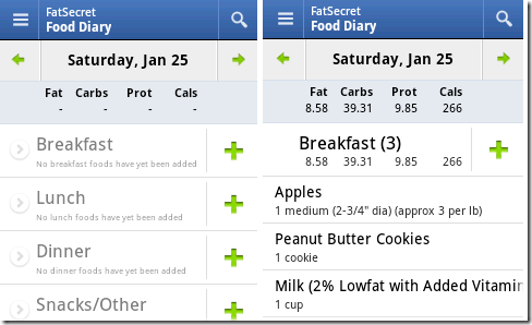 calorie counter app