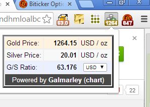 chrome gold price extension gold simple