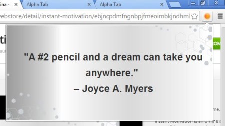 chrome quotes extensions instant motivation