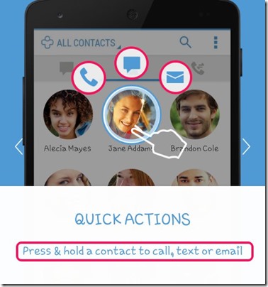 Android contacts app