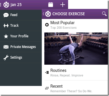 fitness app for Android