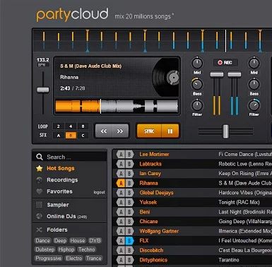 free dj extensions chrome party cloud