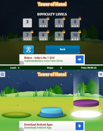 Towers of Hanoi for Android