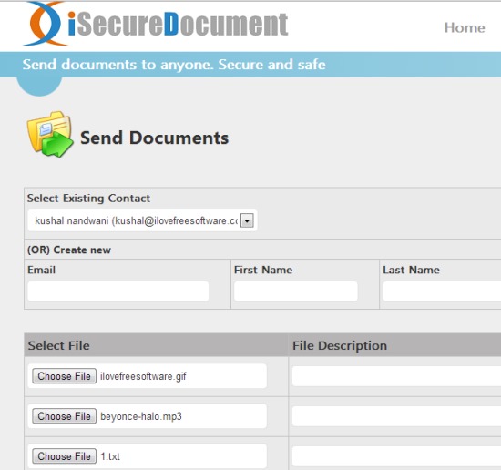 iSecureDocument- send documents securely