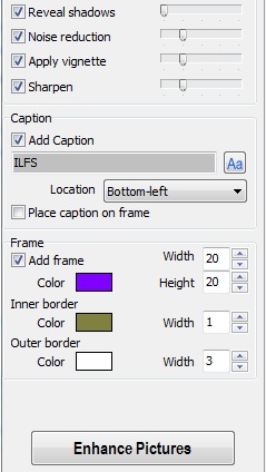 options to enhance images