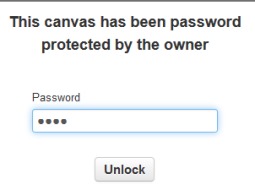 password protected canvas