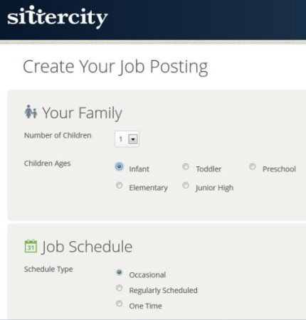 sittercity job posting