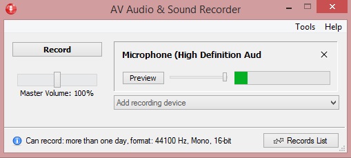AV Audio & Sound Recorder - recorder