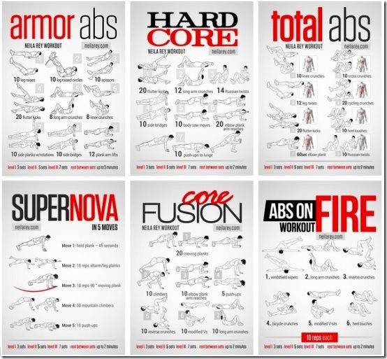 Abs Workout Posters
