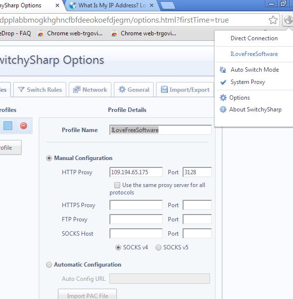 Chrome proxy extensions switchy sharp