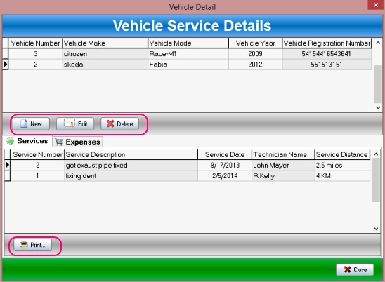 DIY Vehicle - vehicle service detail