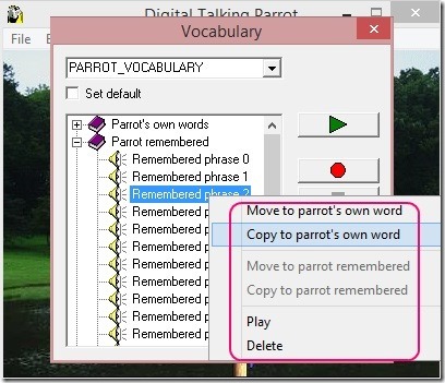 Digital Talking Parrot - cmaking parrot remeber words