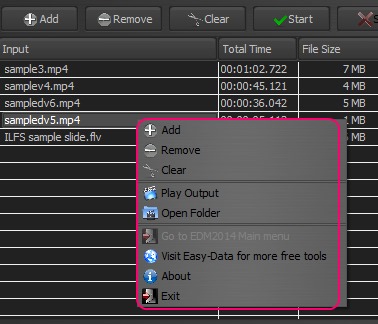 EDM Video Converter - adding files