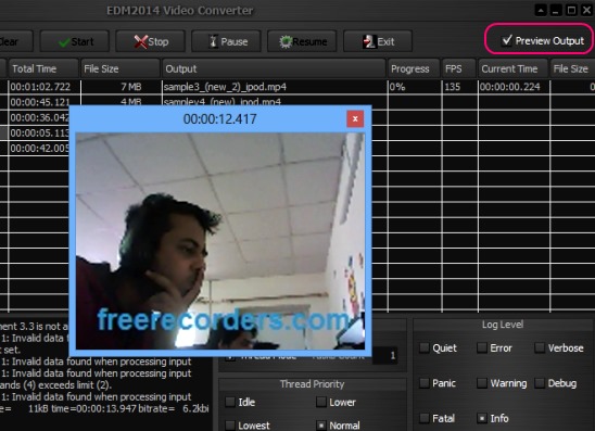 EDM Video Converter - viewing preview