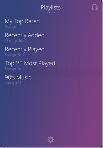 Music Player App Home Screens