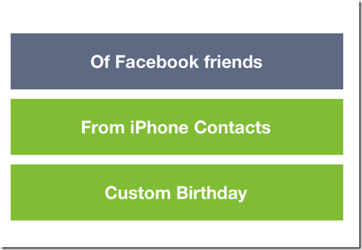 Import Contacts and Add Custom Birthdays