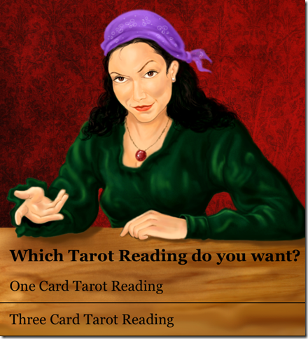 Tarot Card Reading App For iPhone Homepage