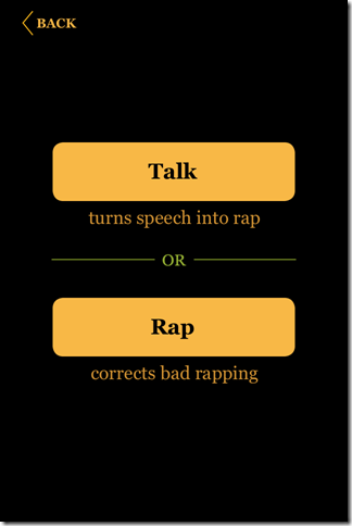 Choose To Record Or Rap Correct