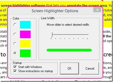 Screen Highlighter - changing color