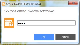 Secure Folders- password protection for interface
