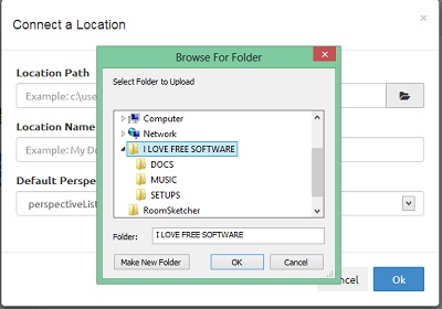 TagSpaces - choosing folder