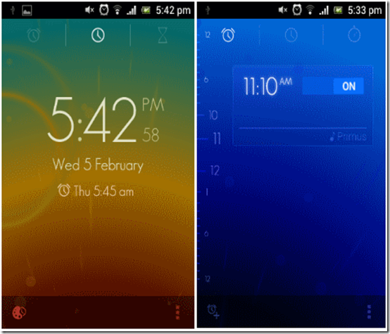 Timely For Android - Home Screens