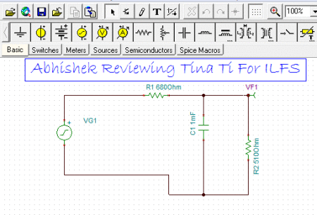 Tina-Ti-circuit simulation software