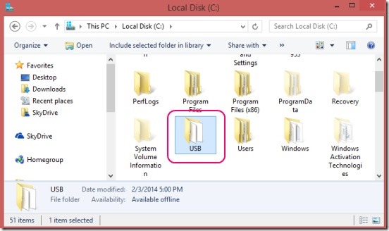 USB Dumper - destination folder