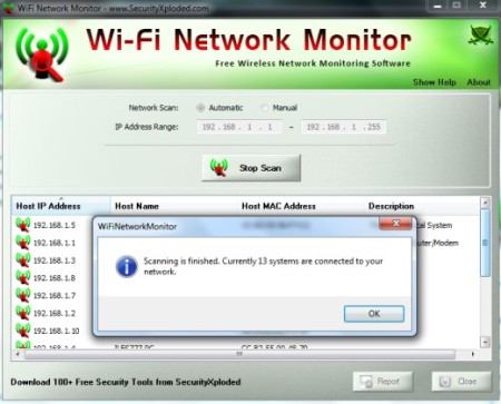 WiFi Network Monitor To Detect Unknown Devices Connected With WiFi