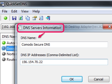 add a new DNS server