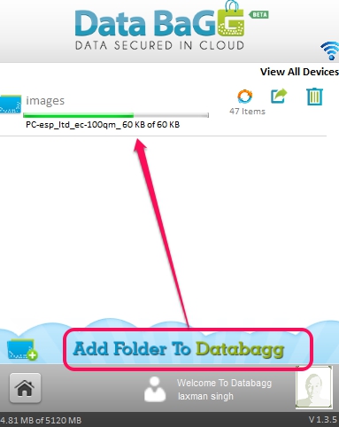 add folder to DataBagg