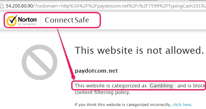 automatically blocks unsafe websites