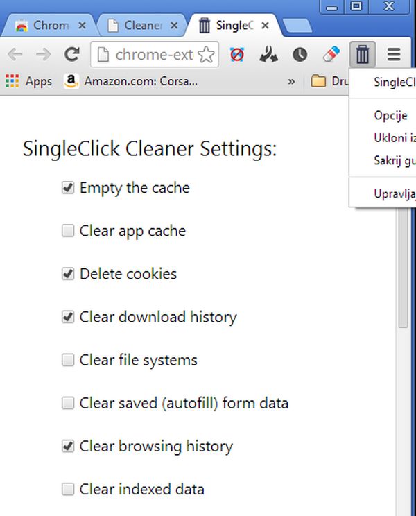 chrome history manager single click cleaner