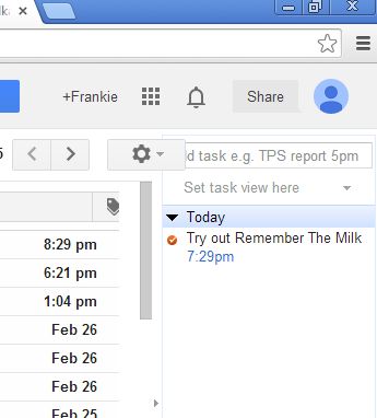 chrome remember the milk extensions