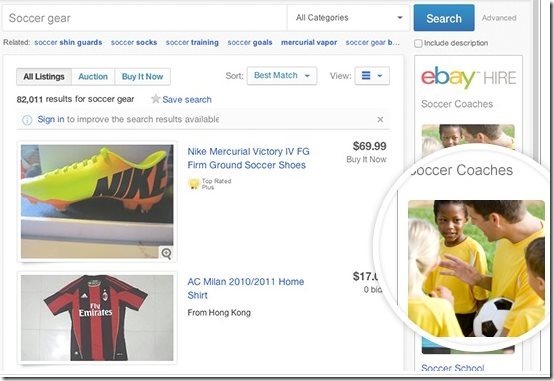 eBay Hire Ads