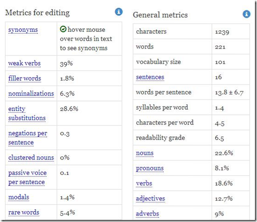 expresso-metrics