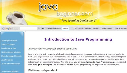 5 Websites to Learn Java