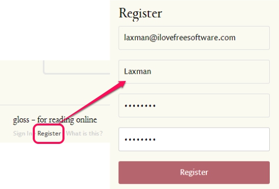 register a free account