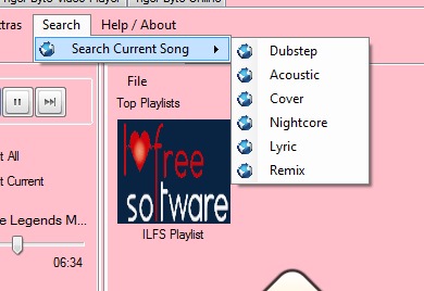 search different versions of song