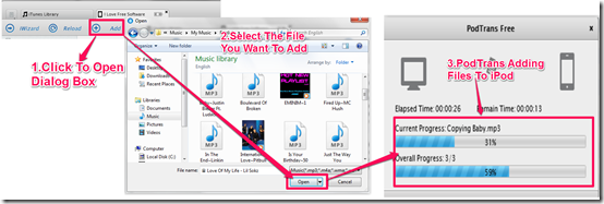 Adding Files To iPod Using PodTrans