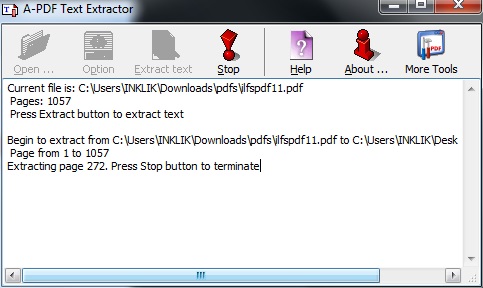 A-PDF Text Extractor- extract text from PDF documents