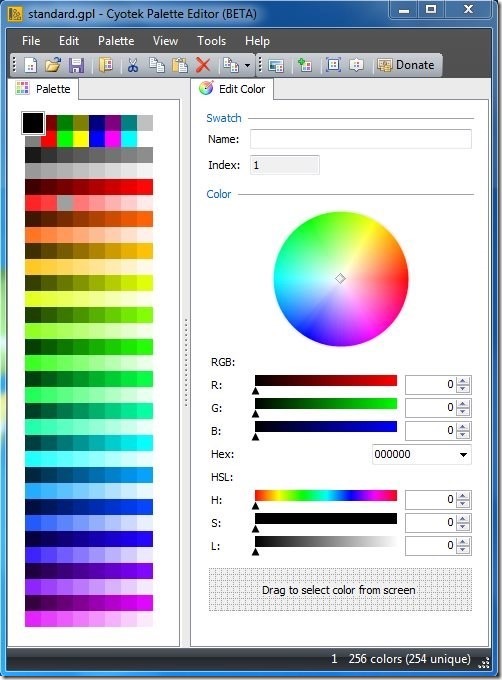 Cyotek Color Palette Editor - Color palette editing made easy • Cyotek