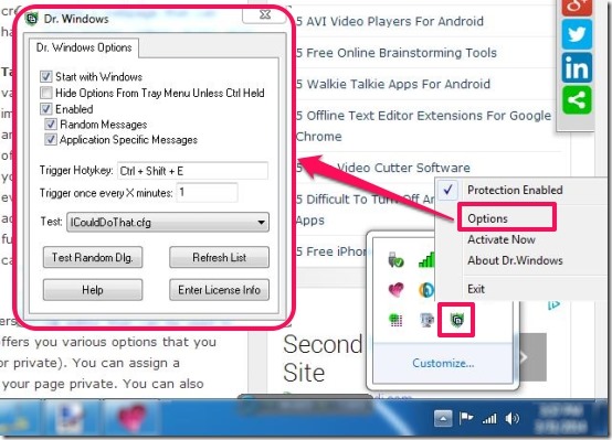 Dr.Windows-options