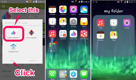 Espier Launcher 7 Make Android Look Like iOS 7