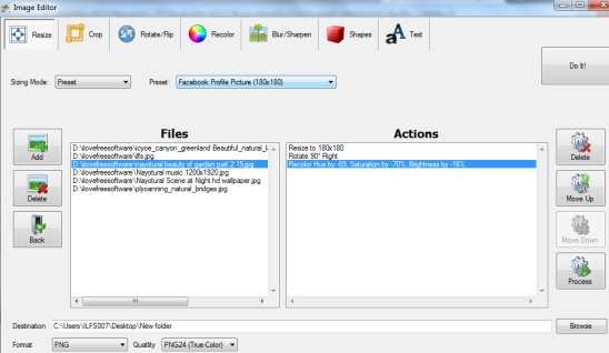 Free Image Editor- batch image editing software