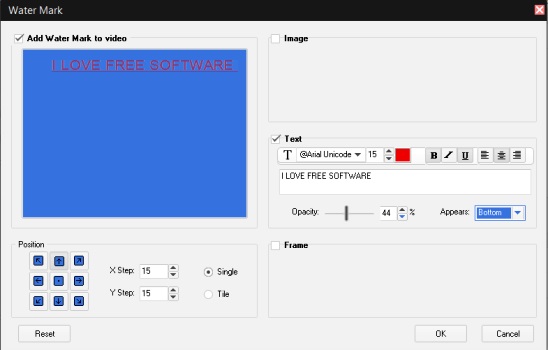 Free2X Webcam Recorder - watermark